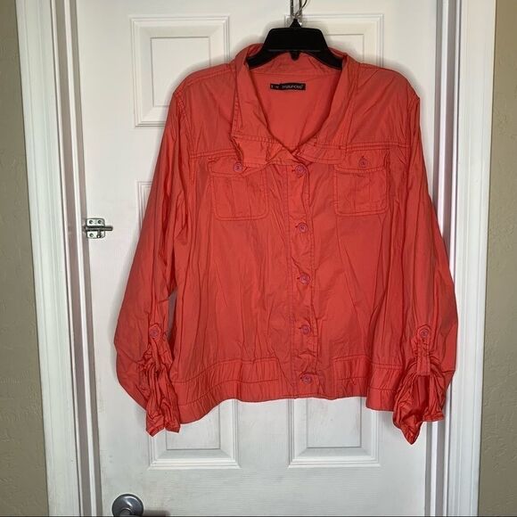 Maurice’s Plus Size 3 (24-26) Coral Jacket Top - Picture 1 of 9